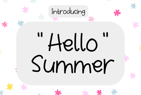 Hello Summer Font - Featured Image