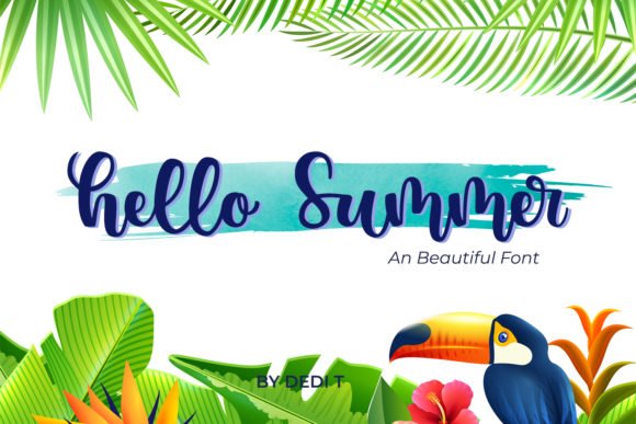 Hello Summer Font - Featured Image