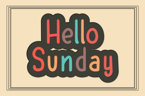 Hello Sunday Font - Featured Image