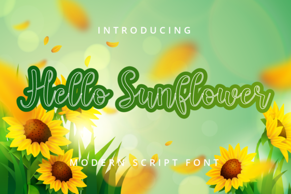 Hello Sunflower Font - Featured Image