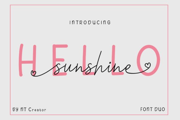 Hello Sunshine Font - Featured Image