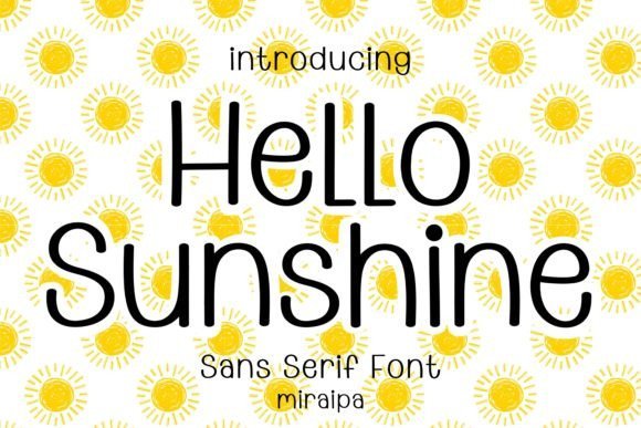 Hello Sunshine Font - Featured Image