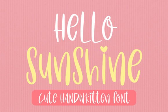 Hello Sunshine Font - Featured Image