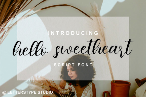 Hello Sweetheart Font - Featured Image