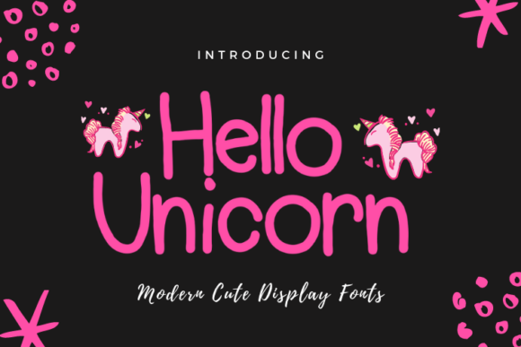 Hello Unicorn Font - Featured Image