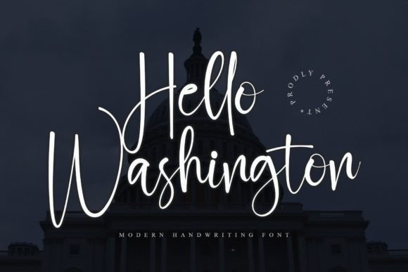 Hello Washington Font - Featured Image