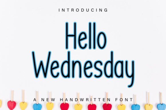 Hello Wednesday Font - Featured Image