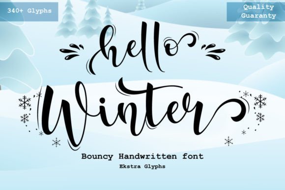 Hello Winter Font - Featured Image