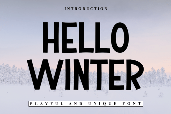 Hello Winter Font - Featured Image