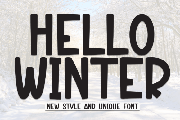 Hello Winter Font - Featured Image