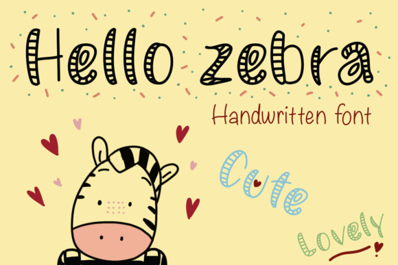 Hello Zebra Font - Featured Image