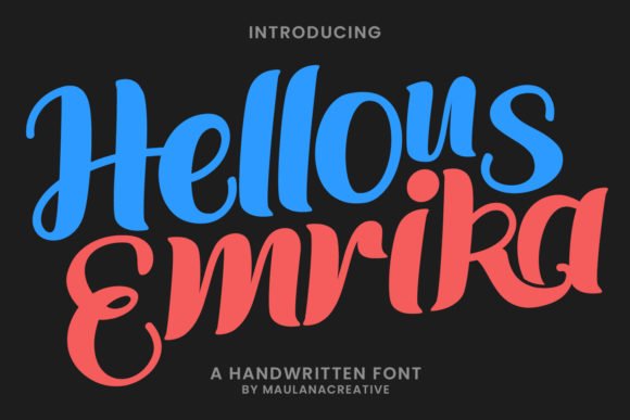 Hellous Emrika Font - Featured Image