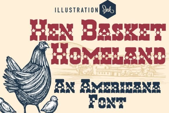Hen Basket Homeland Font - Featured Image