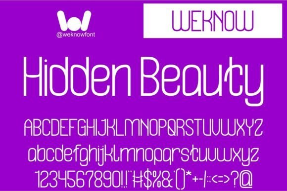 Hidden Beauty Font - Featured Image