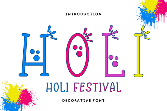 Holi Festival Font - Featured Image