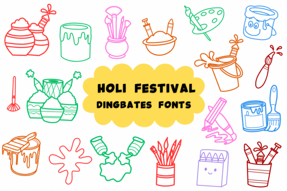 Holi Festival Font - Featured Image