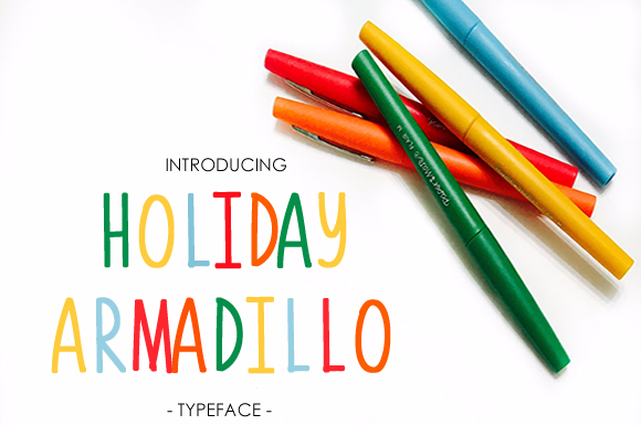 Holiday Armadillo Font - Featured Image