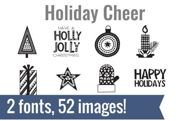 Holiday Cheer Dingbats Font - Featured Image