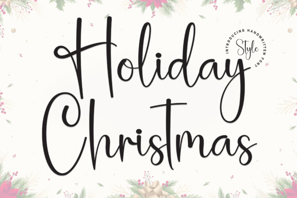 Holiday Christmas Font - Featured Image