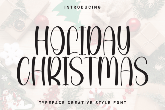 Holiday Christmas Font - Featured Image