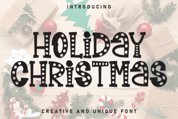 Holiday Christmas Font - Featured Image