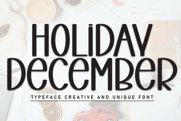 Holiday December Font - Featured Image