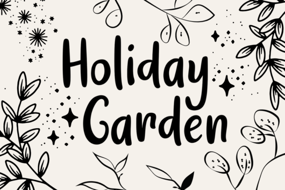 Holiday Garden Font - Featured Image
