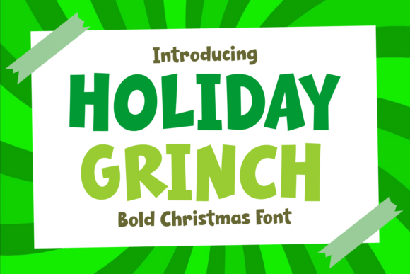 Holiday Grinch Font - Featured Image