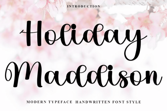 Holiday Maddison Font - Featured Image