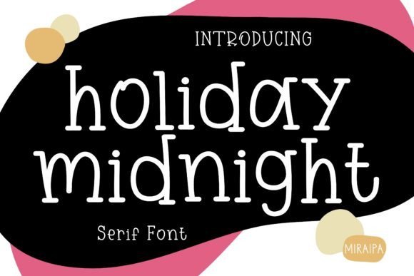 Holiday Midnight Font - Featured Image