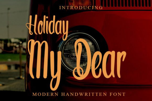 Holiday My Dear Font - Featured Image