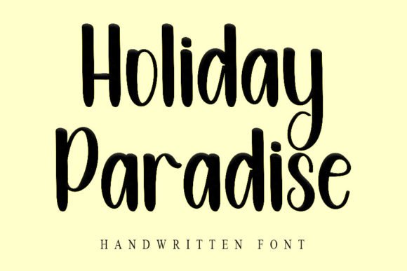 Holiday Paradise Font - Featured Image