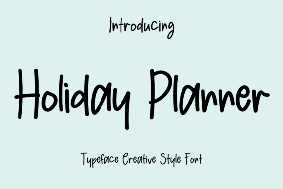 Holiday Planner Font - Featured Image