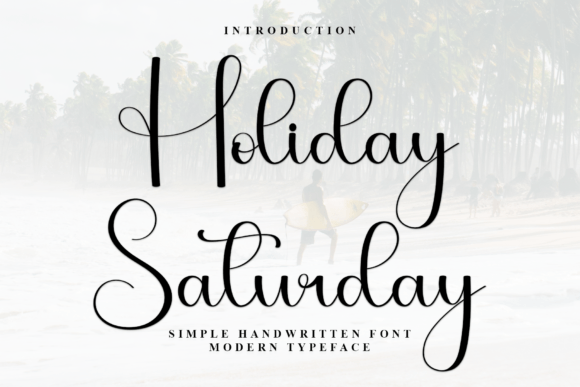 Holiday Saturday Font - Featured Image
