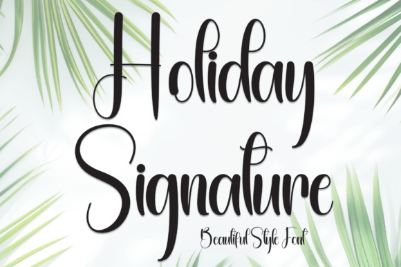 Holiday Signature Font - Featured Image
