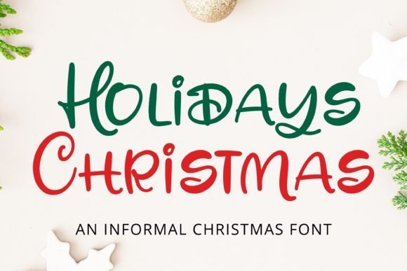 Holidays Christmas Font - Featured Image