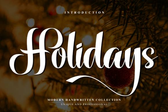 Holidays Font - Featured Image