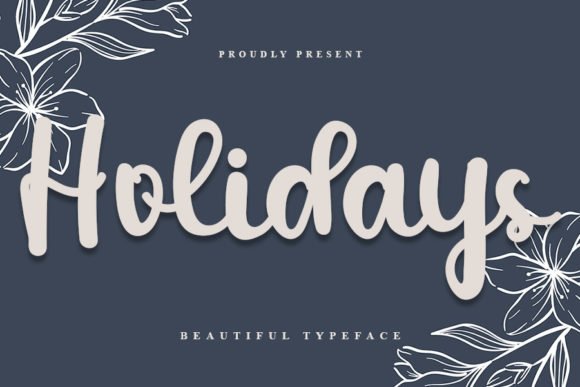 Holidays Font - Featured Image