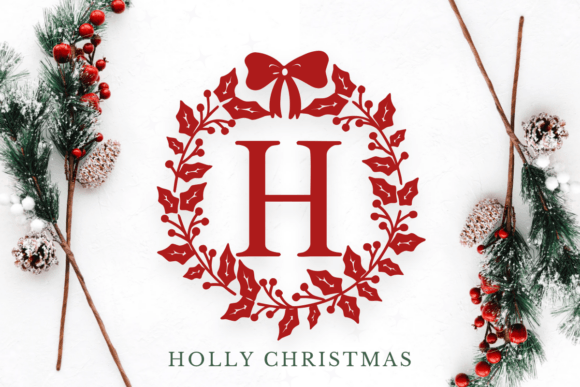 Holly Christmas Font - Featured Image