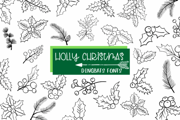 Holly Christmas Font - Featured Image