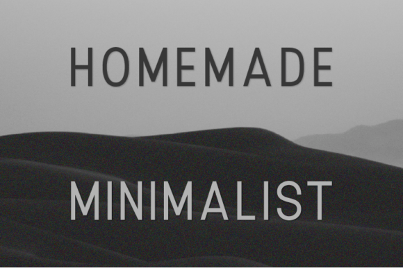 Homemade Minimalist Font - Featured Image