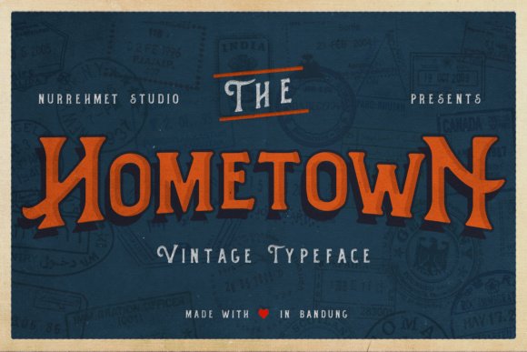 Hometown Font - Featured Image