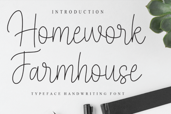 Homework Farmhouse Font - Featured Image