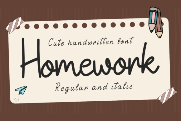 Homework Font - Featured Image