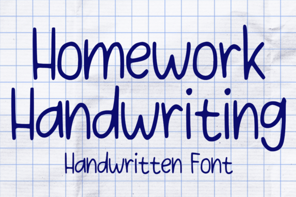 Homework Handwriting Font - Featured Image