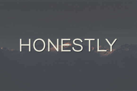Honestly Font - Featured Image