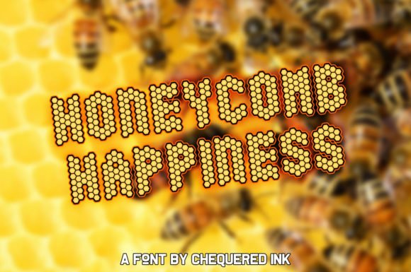 Honeycomb Happiness Font - Featured Image