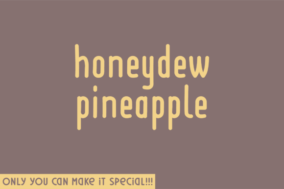 Honeydew Pineapple Font - Featured Image