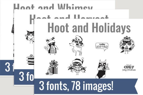 Hoot Dingbats Font - Featured Image