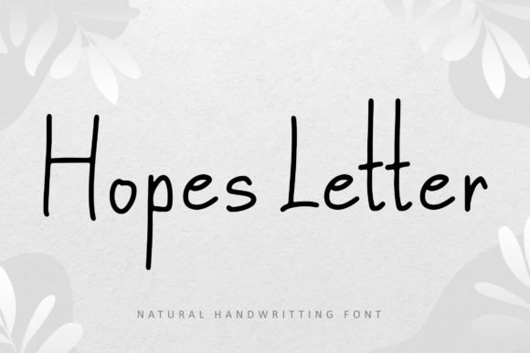 Hopes Letter Font - Featured Image